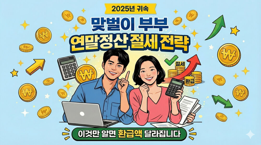 맞벌이 부부 연말정산 2025 필수 절세 전략: 신용카드 공제