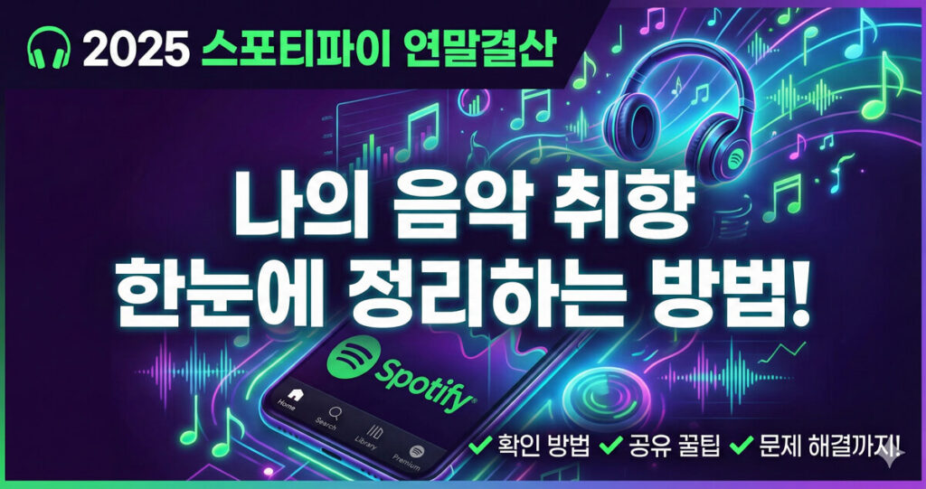 스포티파이 연말결산 보는 방법 STEP by STEP