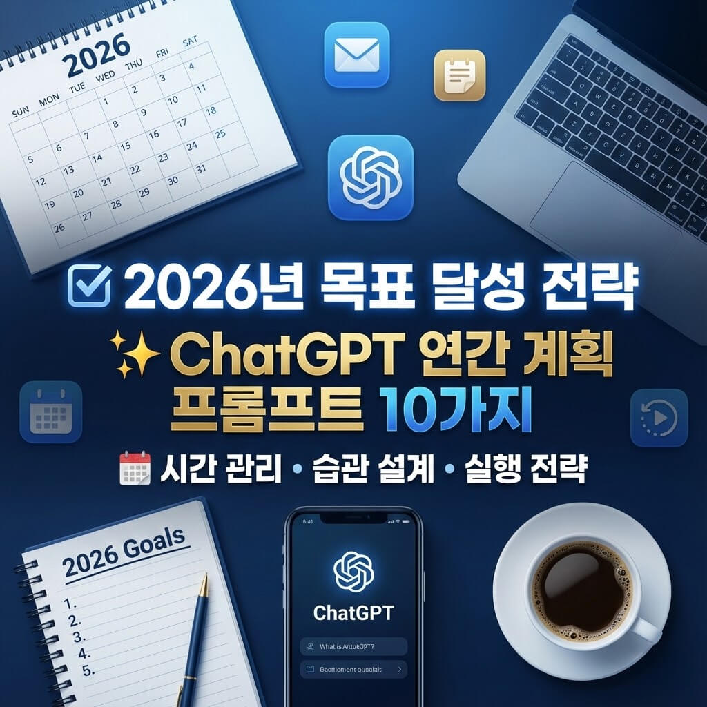 2026년 목표 달성 전략: ChatGPT 연간 계획 프롬프트 10가지