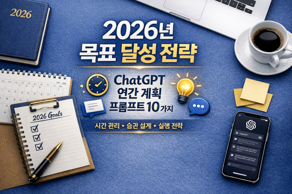 2026년 목표 달성 전략: ChatGPT 연간 계획 프롬프트 10가지