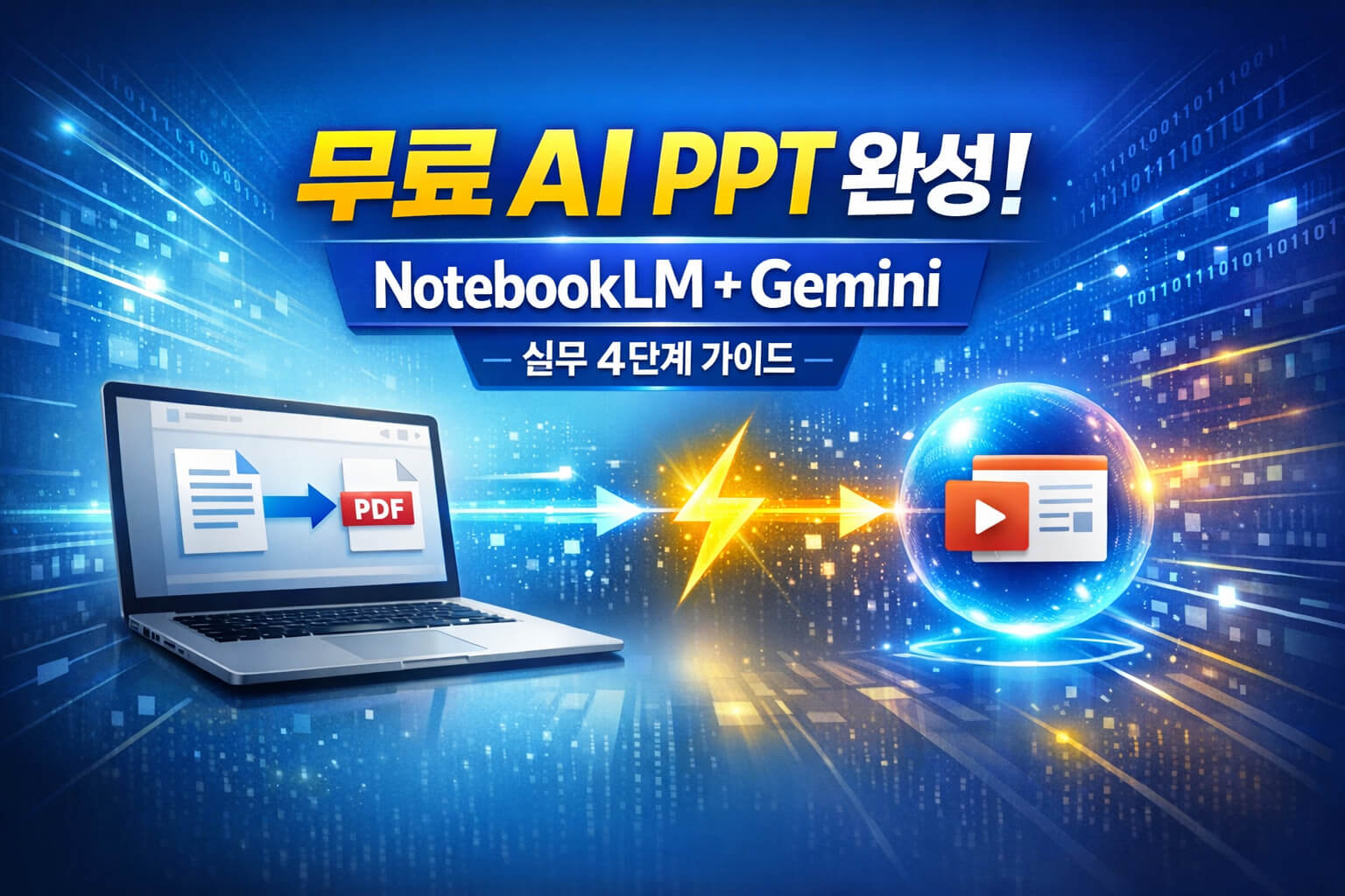 노트북LM + 제미나이로 무료 AI PPT 완성! 4단계 제작 가이드