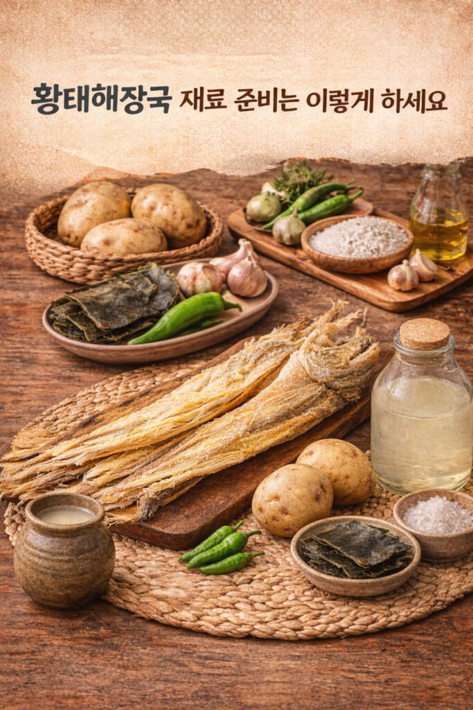 황태해장국 재료 준비는 이렇게 하세요