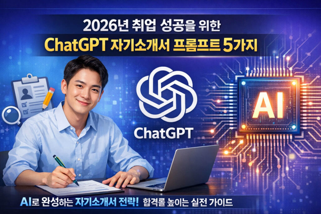 ChatGPT를 활용한 자기소개서 프롬프트 베스트 5