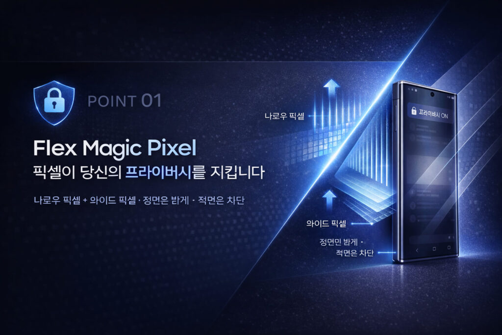 Flex Magic Pixel 원리 : 갤럭시 S26 Ultra 프라이버시 디스플레이는 어떻게 작동하나?