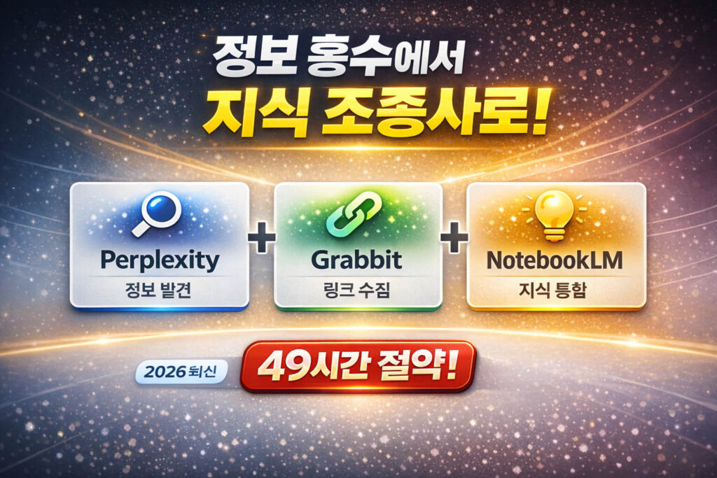 NotebookLM + Grabbit + Perplexity로 AI 지식 관리 시스템 활용 후기