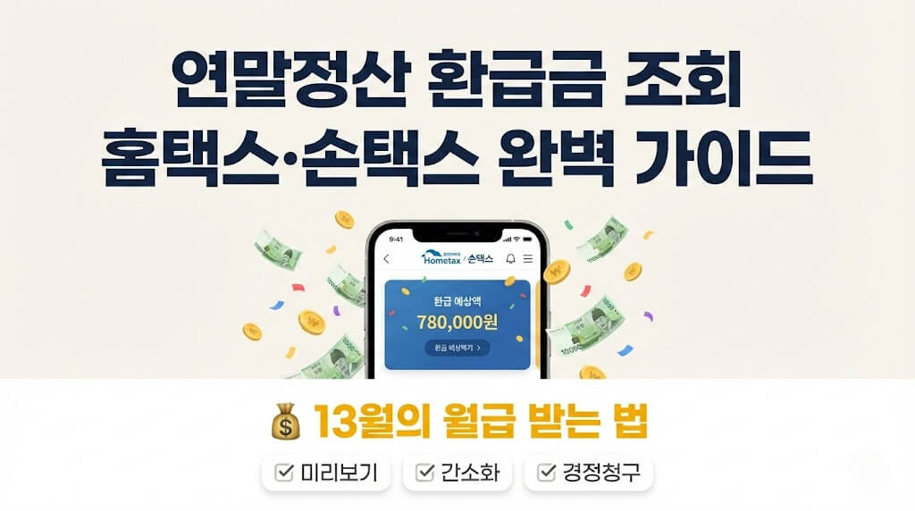 연말정산 환급금 조회 2026 | 나도 13월의 월급 받을 수 있을까?