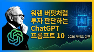 워렌 버핏처럼 투자 판단하는 ChatGPT 프롬프트 10가지 | 2026년 재테크 실전편