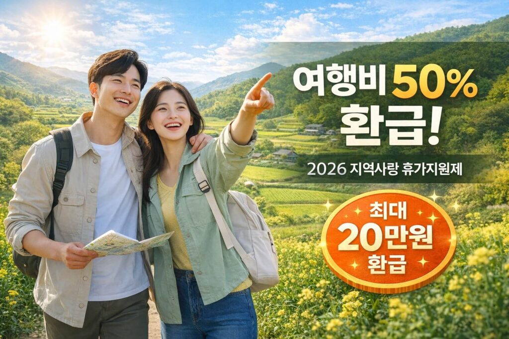 2026 지역사랑 휴가지원제 총정리 | 여행비 50% 환급·신청방법