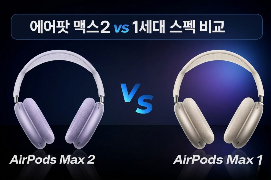 에어팟 맥스2 vs 1세대 스펙 비교: 무엇이 달라졌나
