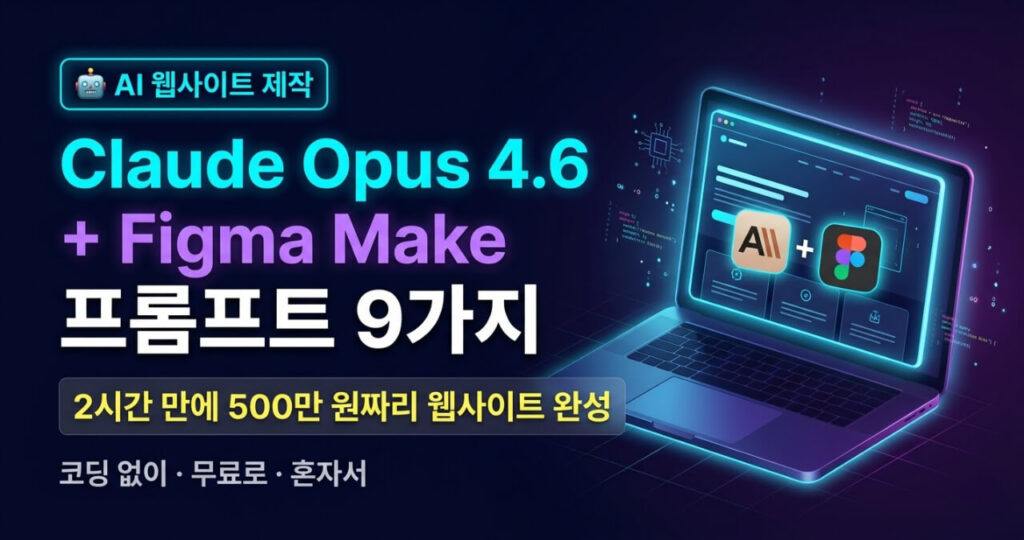 AI 웹사이트 제작 방법 | Claude Opus 4.6 + Figma Make 프롬프트 9가지