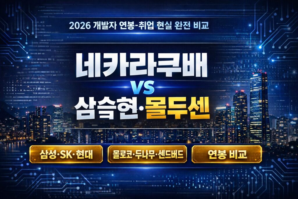 네카라쿠배 vs 삼슼현·몰두센 연봉 완전 비교