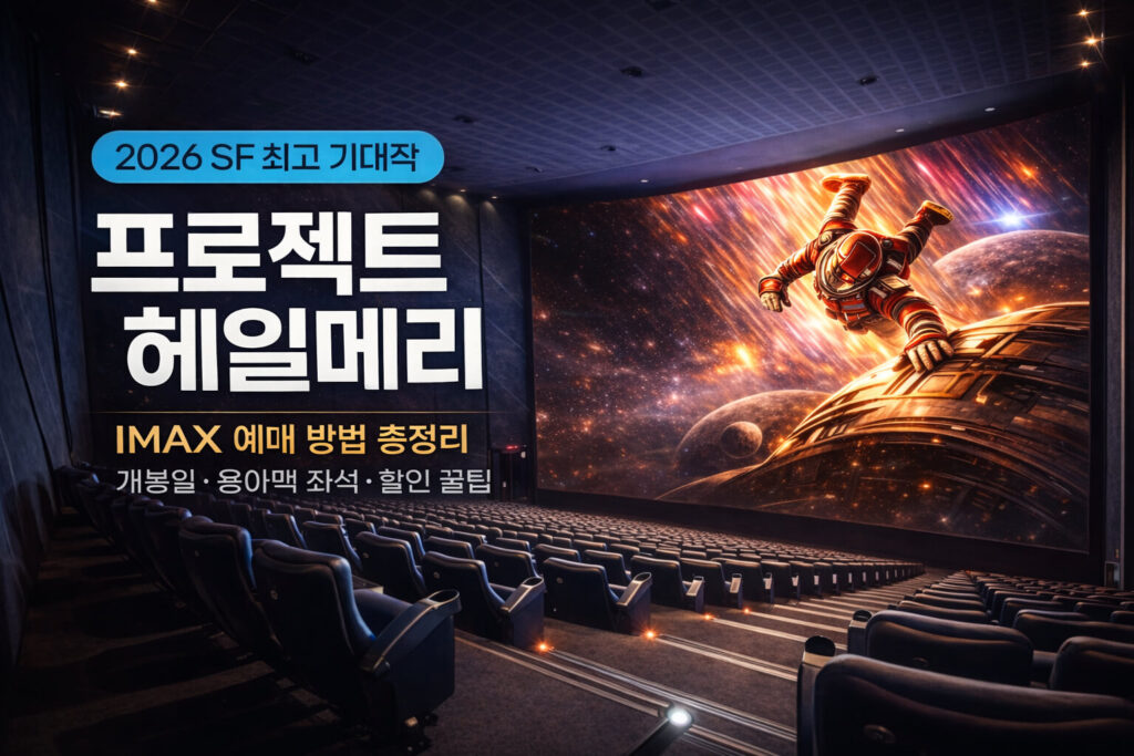프로젝트 헤일메리 아이맥스 예매 방법 총정리 | 개봉일·용아맥 좌석 꿀팁
