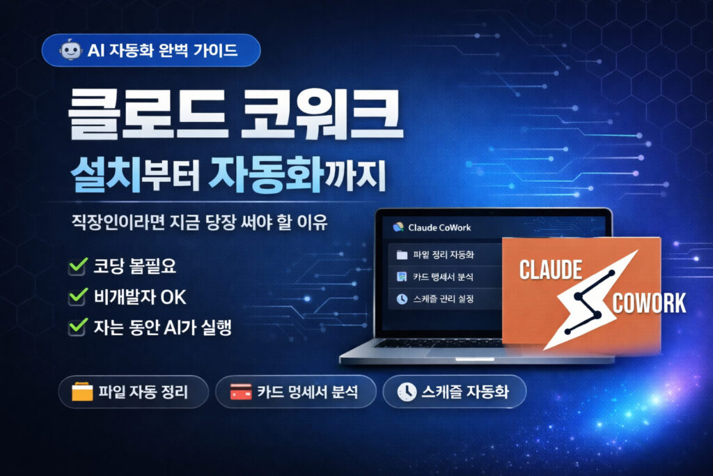 클로드 코워크 설치부터 자동화까지 완벽 가이드