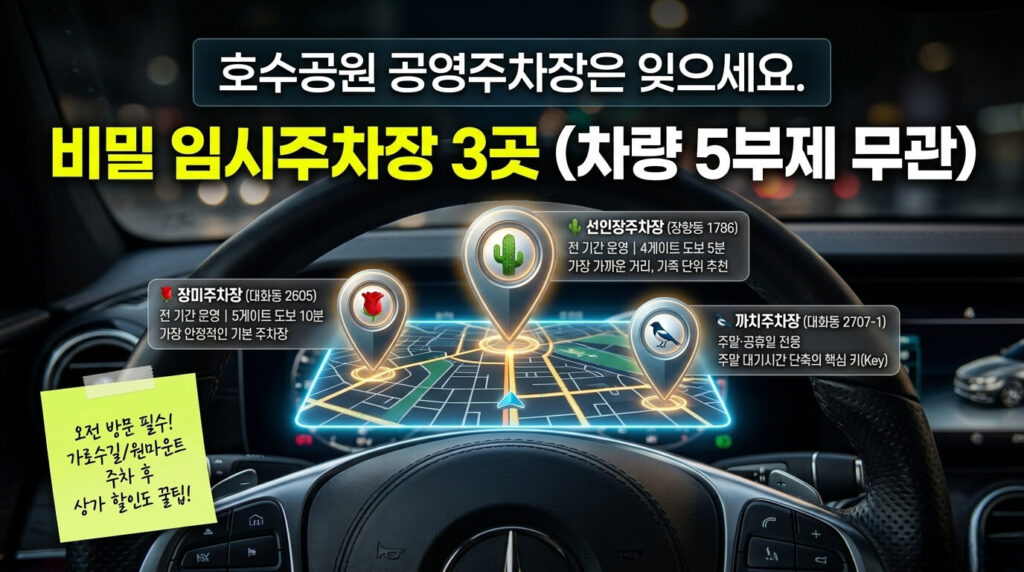 고양 꽃박람회 주차 꿀팁