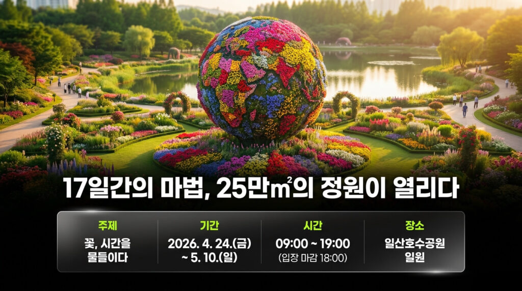 고양 꽃박람회 2026 일정·장소·운영시간 총정리