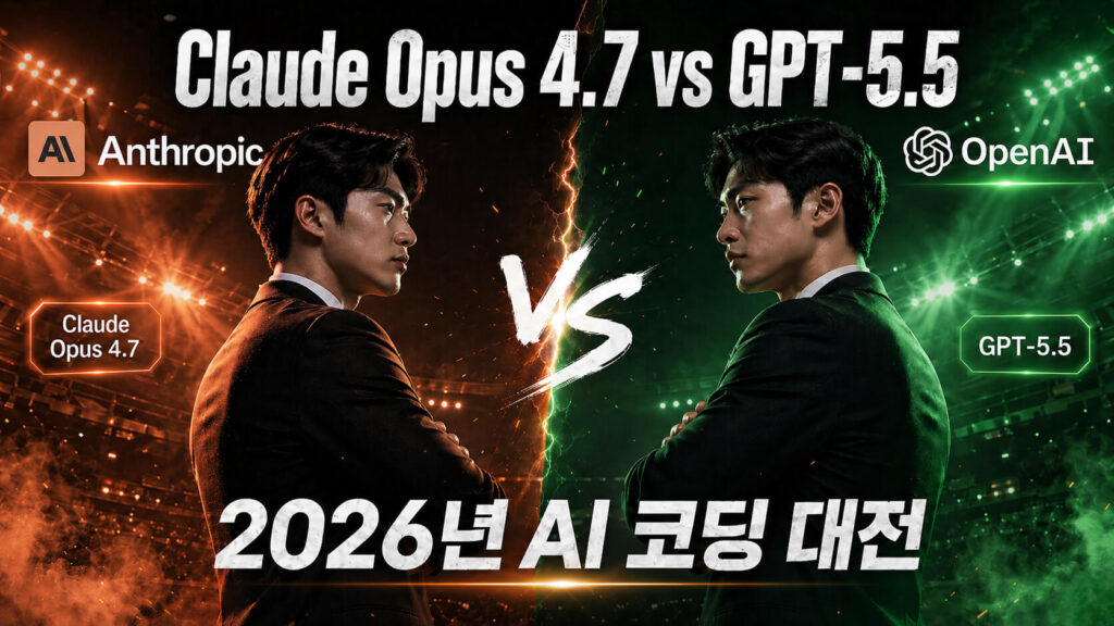 GPT-5.5 vs Claude Opus 4.7 코딩 성능 비교: 2026 최신 AI 모델 선택 가이드