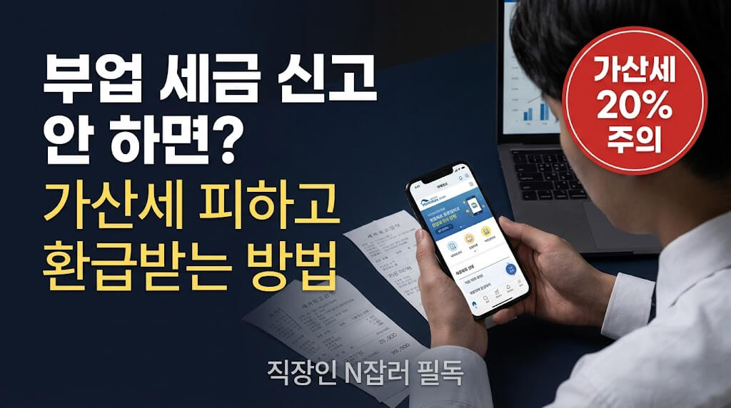 직장인 부업 종합소득세 신고 안 하면? 가산세 피하고 환급받는 방법