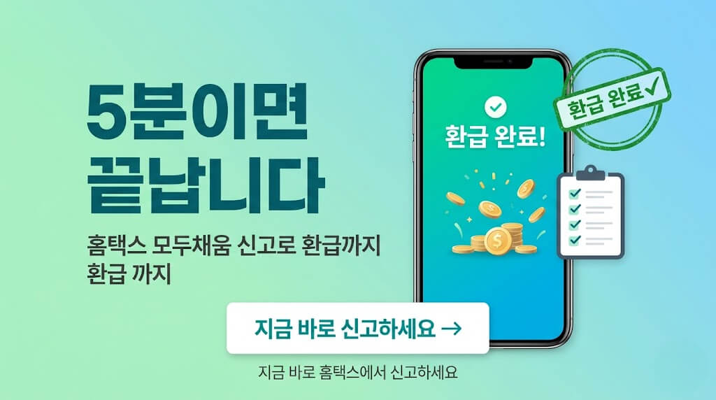 마무리 : 직장인 부업 종합소득세, 5분 신고로 가산세 피하고 환급까지