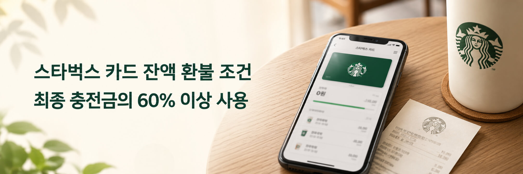 스타벅스 잔액 환불받는 방법 3가지: 앱·고객센터·매장