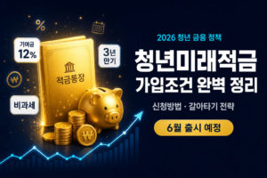 2026 청년미래적금 가입조건 완벽 정리: 신청방법부터 갈아타기까지