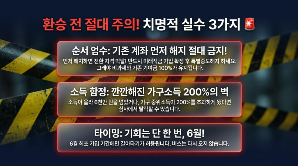 청년도약계좌 갈아타기 주의사항 5가지