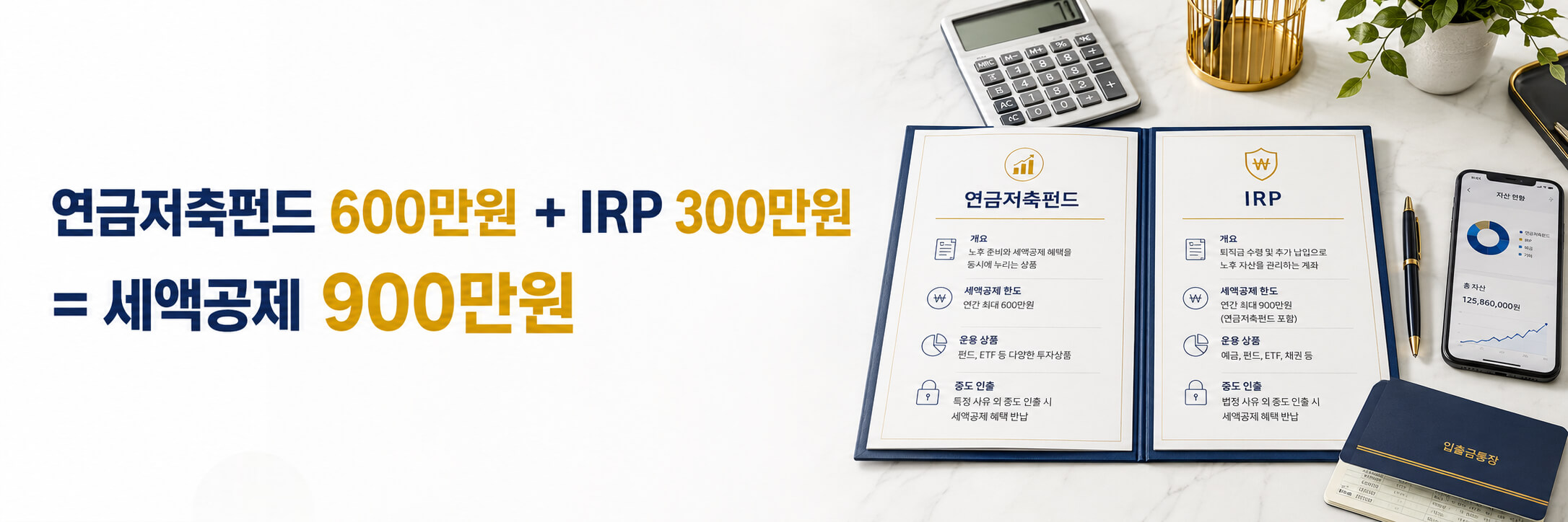 연금저축펀드 IRP 차이: 세액공제 한도