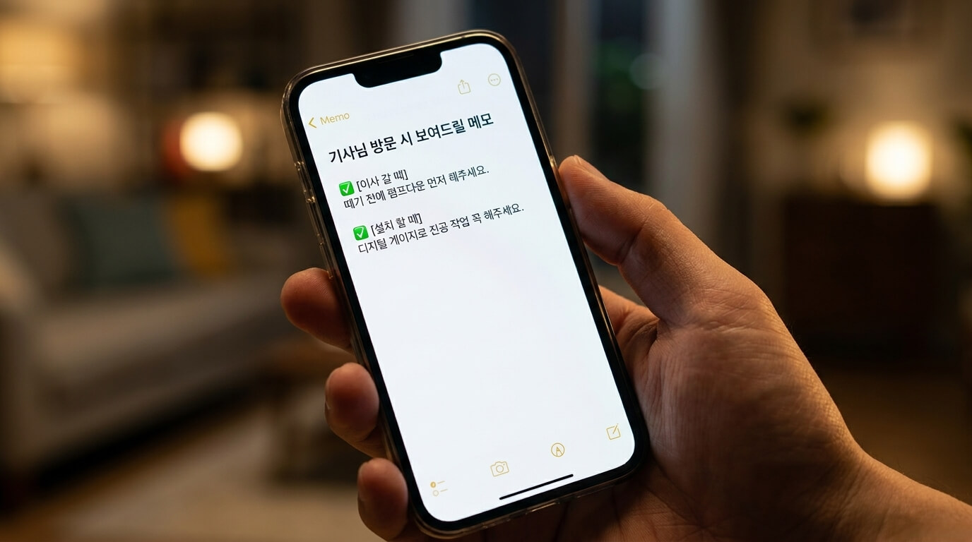 에어컨 설치 기사님에게 요청 해야 할 말 2가지