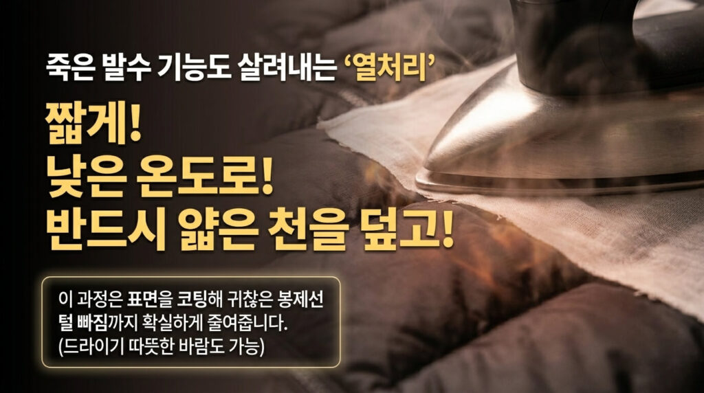 오리털 패딩 털 빠짐 줄이는 관리법