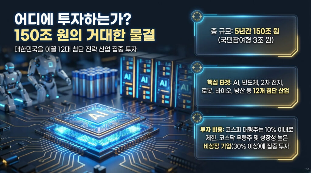 국민성장펀드 투자 분야: AI·반도체 12개 산업 집중