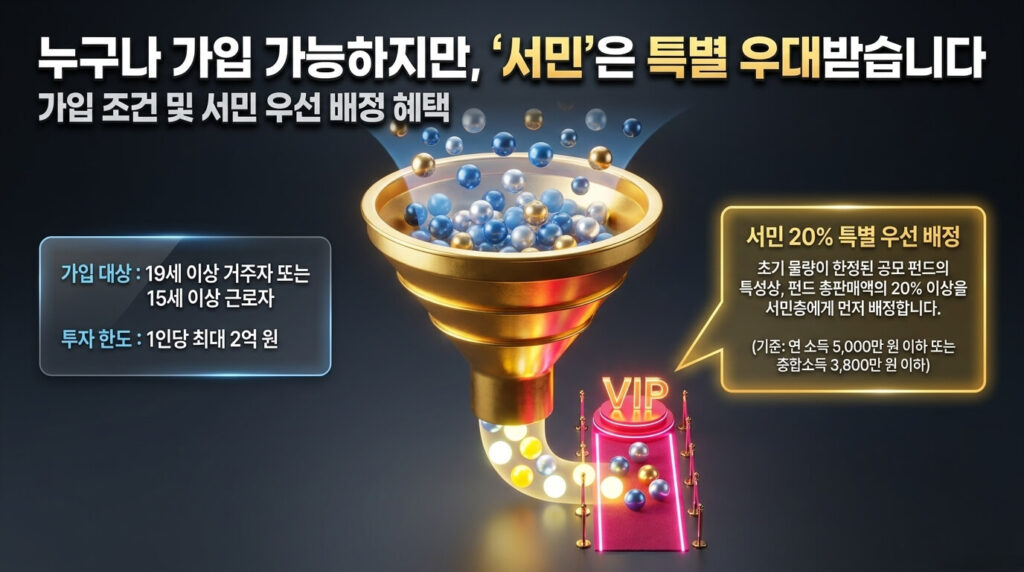 국민성장펀드 가입조건: 자격 요건과 제한 대상 확인