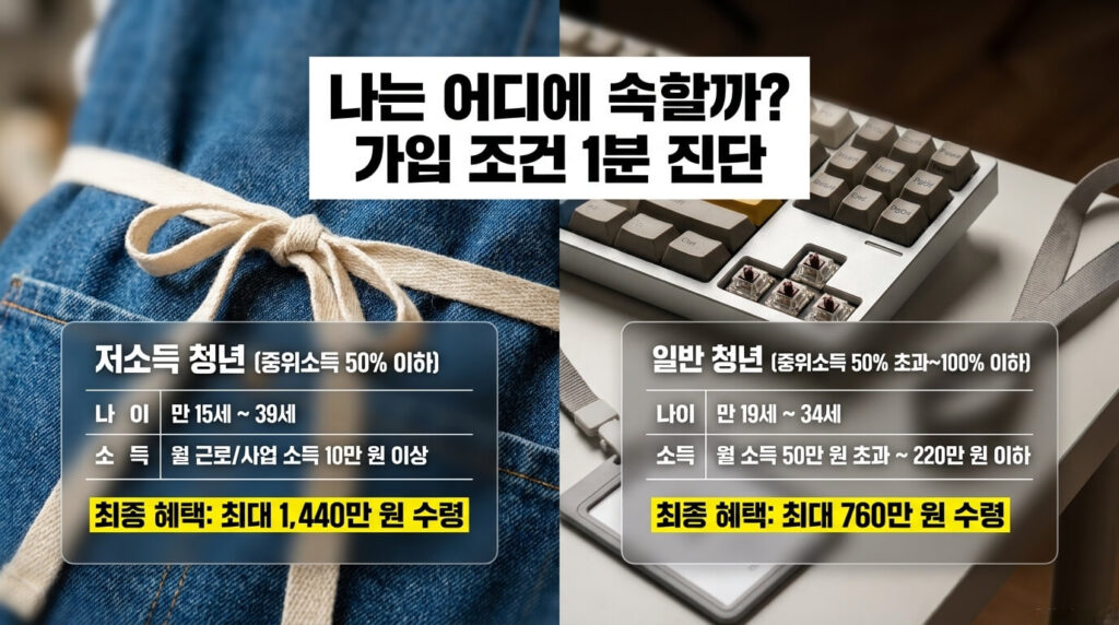 청년내일저축계좌 정부지원금 구간별 수령액