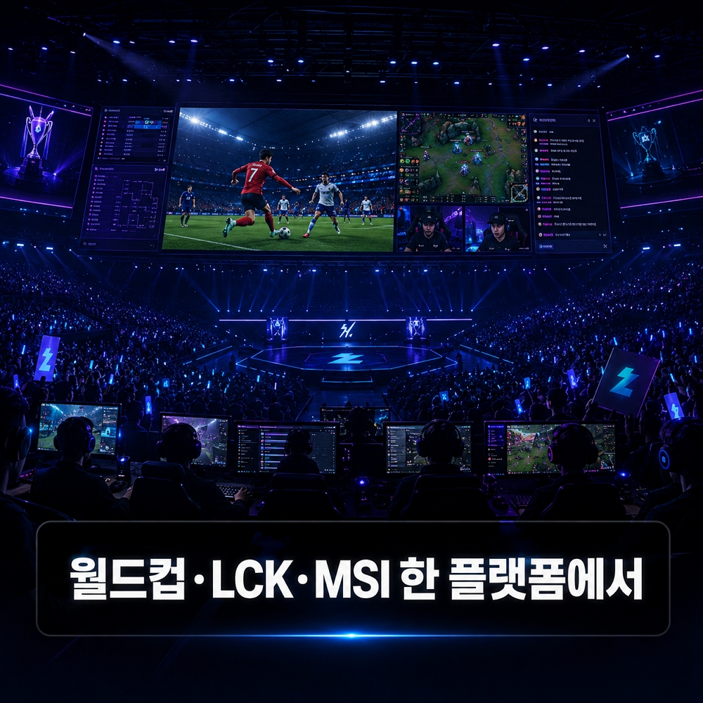 치지직에서 볼 수 있는 중계 콘텐츠