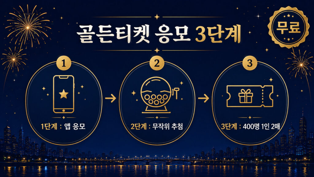 골든티켓 응모 : 무료로 좋은 자리 노리기