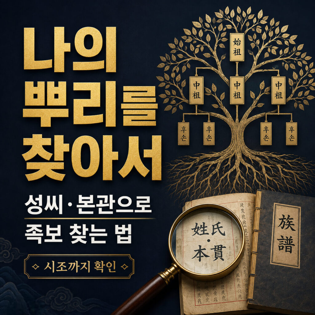 나의 뿌리를 찾아서 바로가기, 성씨·본관만 알면 시조까지 찾을 수 있을까?